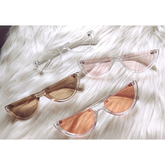 Nwt half moon lucite sunnies - Picture 6 of 6